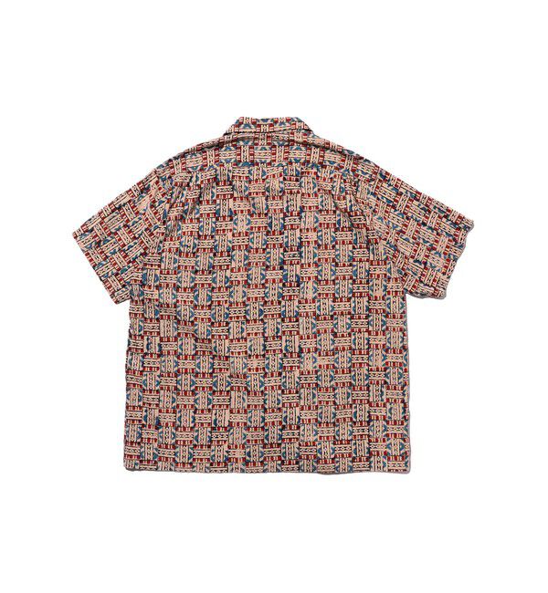 BEAMS PLUS「Open Collar Block Print ③」|シャツ・ブラウス|