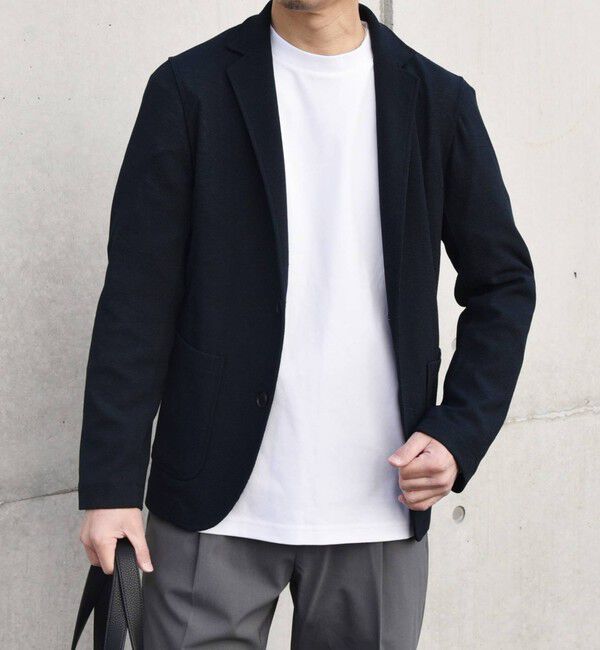 SHIPS any「SHIPS any:〈洗濯機可能〉サマー ニット ジャケット 26SS◇」|テーラードジャケット|