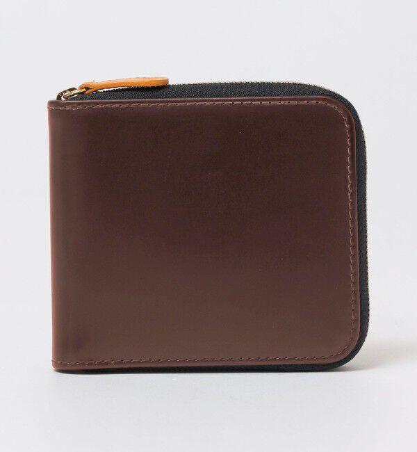 SHIPS「ETTINGER: BRIDLE ZIPPED WALLET ブライドルレザー ジップ ウォレット 二つ折り財布」|財布|ブラウン