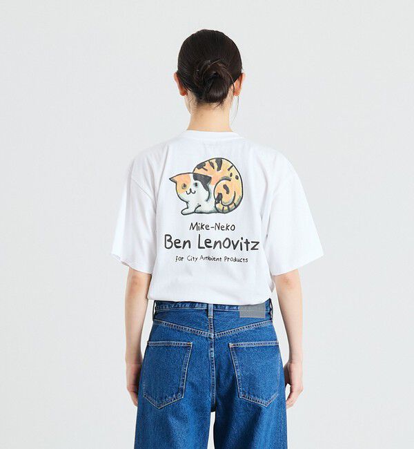 SHIPS「【City Ambient Products別注】Ben Lenovitz: DOG CAT Tシャツ」|Tシャツ・カットソー|