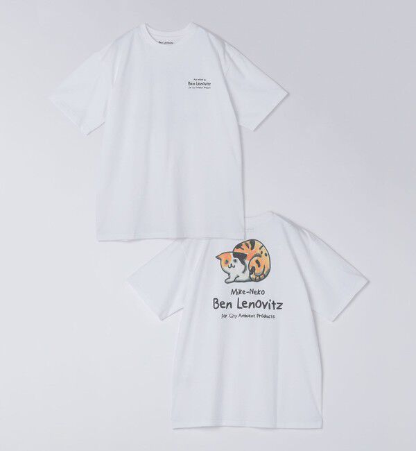 SHIPS「【City Ambient Products別注】Ben Lenovitz: DOG CAT Tシャツ」|Tシャツ・カットソー|