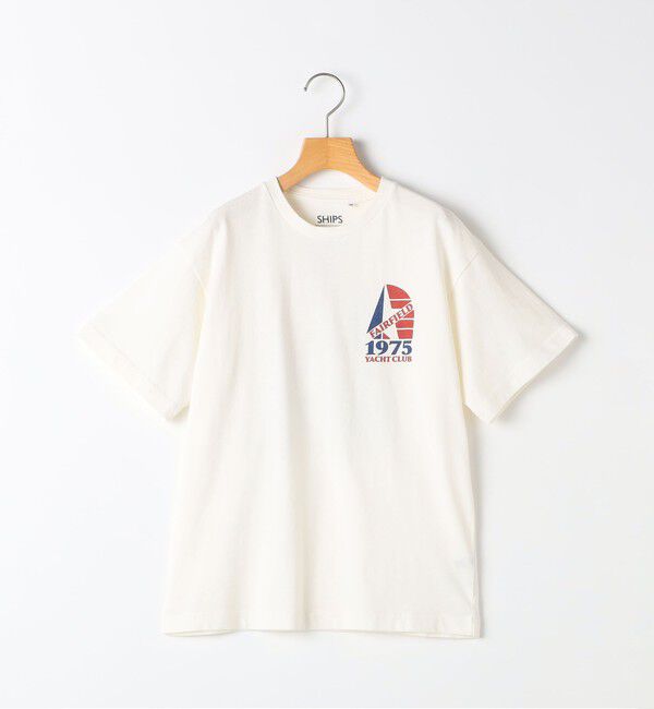 SHIPS KIDS「SHIPS KIDS:140～160cm /半袖 ヴィンテージ Tシャツ」|Tシャツ・カットソー|ホワイト