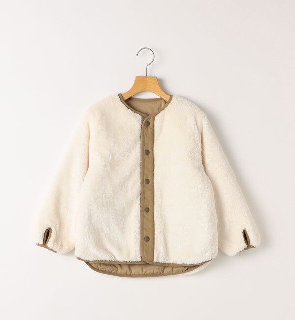 SHIPS KIDS「SHIPS KIDS:80～90cm/〈洗濯機可能〉ボア&times;キルティング リバーシブル ブルゾン」|ブルゾン・スタジャン|