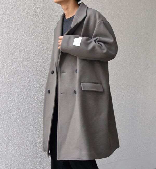 SHIPS any「SHIPS any: PURE WOOL MELTON ダブル チェスターコート 25AW◇」|チェスターコート|