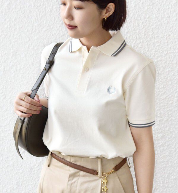 SHIPS for women「FRED PERRY:M3600 TWIN TIPPED POLO」|Tシャツ・カットソー|ナチュラル