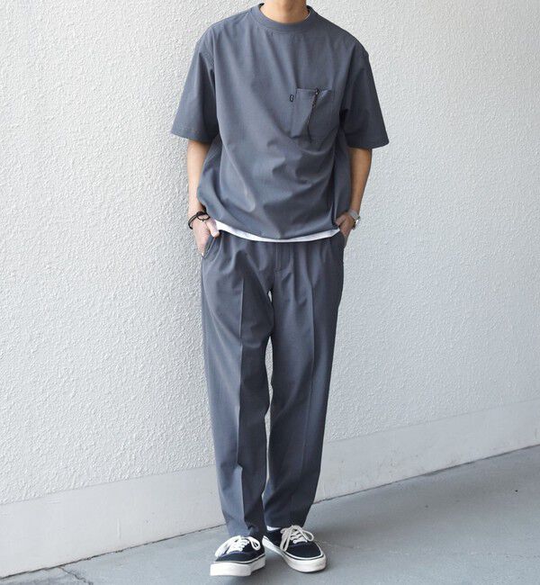 SHIPS any「SHIPS any:〈吸水速乾〉Rapidry クリース アンクル テーパード イージーパンツ26SS◇」|スラックス|