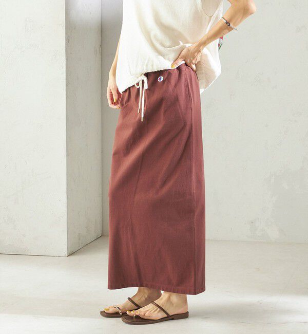 SHIPS for women「【一部WEB限定/ SHIPS別注】Champion: タイト スカート」|スカート|ブラウン