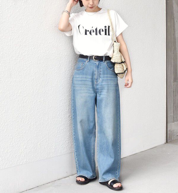 SHIPS Colors 「【一部WEB限定】SHIPS Colors:〈接触冷感・UVカット〉ビッグロゴ ドルマン Tシャツ◇」|Tシャツ・カットソー|