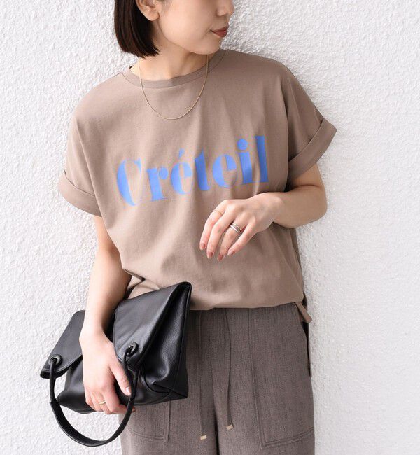 SHIPS Colors 「【一部WEB限定】SHIPS Colors:〈接触冷感・UVカット〉ビッグロゴ ドルマン Tシャツ◇」|Tシャツ・カットソー|カーキ