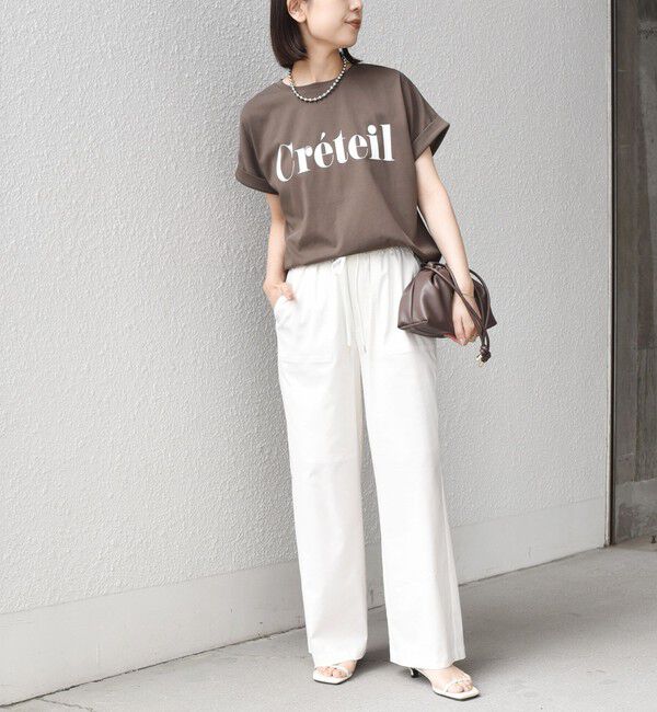 SHIPS Colors 「【一部WEB限定】SHIPS Colors:〈接触冷感・UVカット〉ビッグロゴ ドルマン Tシャツ◇」|Tシャツ・カットソー|