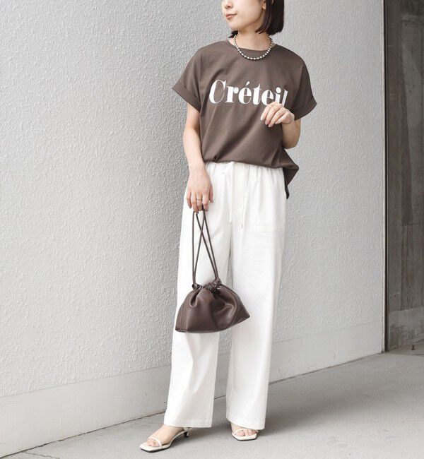 SHIPS Colors 「【一部WEB限定】SHIPS Colors:〈接触冷感・UVカット〉ビッグロゴ ドルマン Tシャツ◇」|Tシャツ・カットソー|