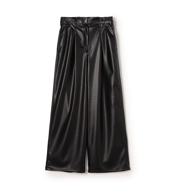 Ballsey「レザーライククロス サイドタブパンツ」|その他|19 ブラック