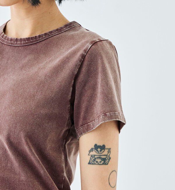 Edition「ストレッチコットンガーメントダイ プルオーバー」|Tシャツ・カットソー|