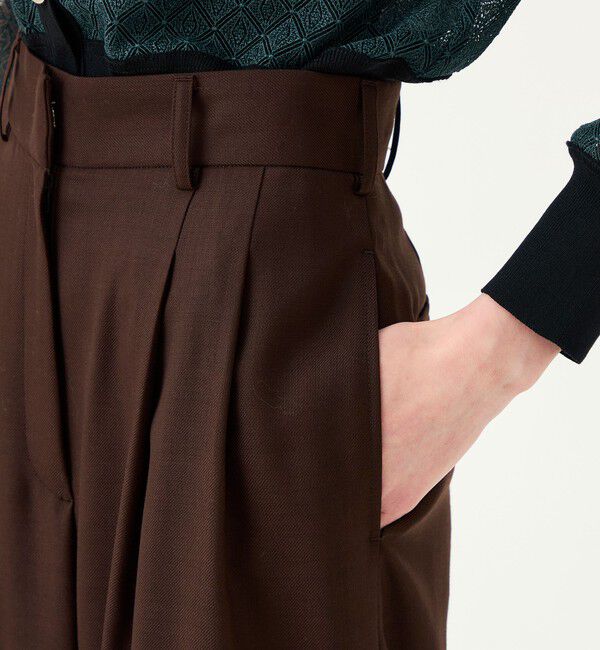 Ballsey「【WEB先行予約】ライトカルゼ 2タックワイドパンツ」|その他|