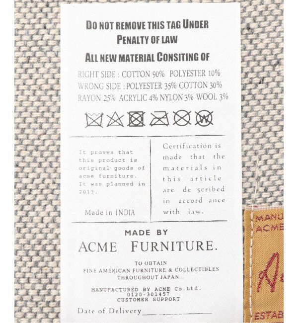 ACME「《予約》VINE YARD RUG 45x70 バインヤードラグ」|その他|