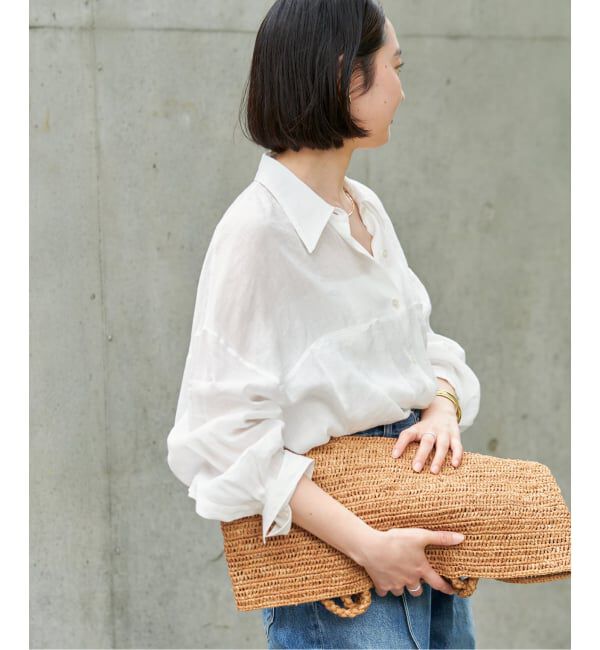 Plage「《追加》RAMIE LYOCELL CROPPED シャツ 2」|シャツ・ブラウス|