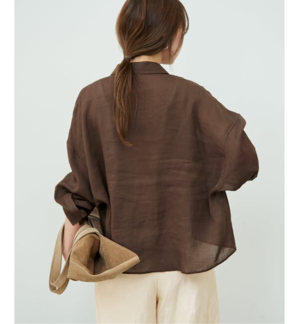 Plage「《追加》RAMIE LYOCELL CROPPED シャツ 2」|シャツ・ブラウス|