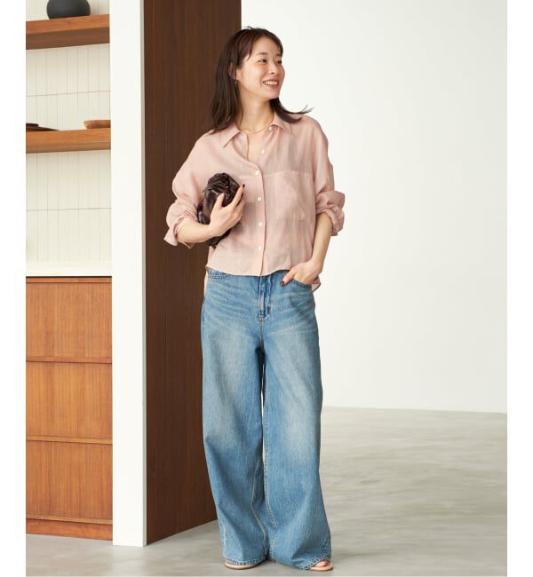 Plage「《追加》RAMIE LYOCELL CROPPED シャツ 2」|シャツ・ブラウス|