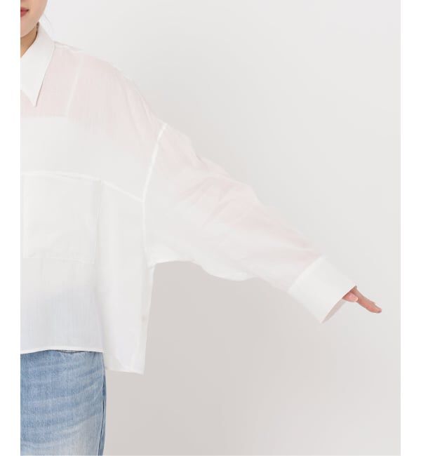 Plage「《追加》RAMIE LYOCELL CROPPED シャツ 2」|シャツ・ブラウス|