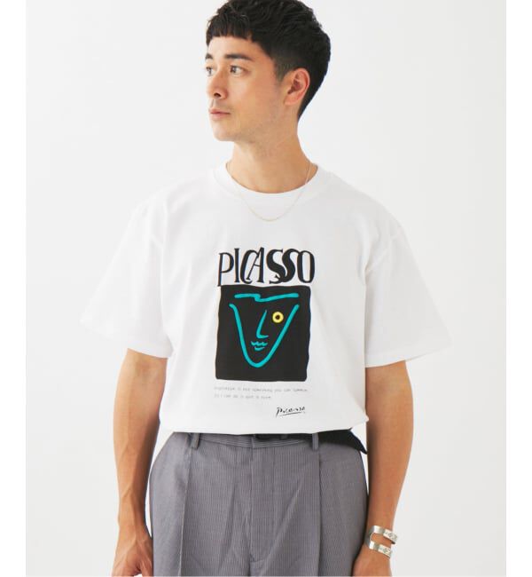 EDIFICE「Pablo Picasso(パブロ・ピカソ) 別注 アート プリント Tシャツ」|Tシャツ・カットソー|