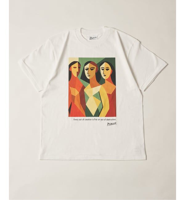 EDIFICE「Pablo Picasso(パブロ・ピカソ) 別注 アート プリント Tシャツ」|Tシャツ・カットソー|