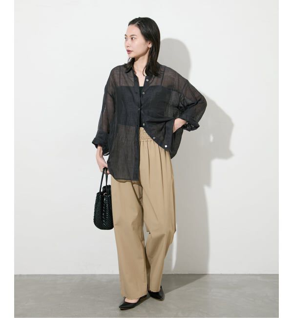 JOURNAL STANDARD「《追加5》【撥水/接触冷感/洗える/UVカット】リネンナイロンストレッチワイドパンツ」|その他|