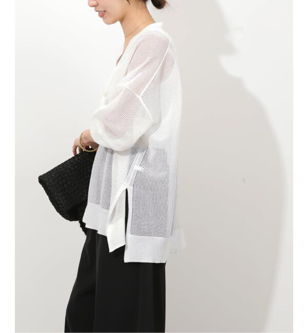 JOURNAL STANDARD relume「リネンミックスメッシュVネックカーディガン」|カーディガン|