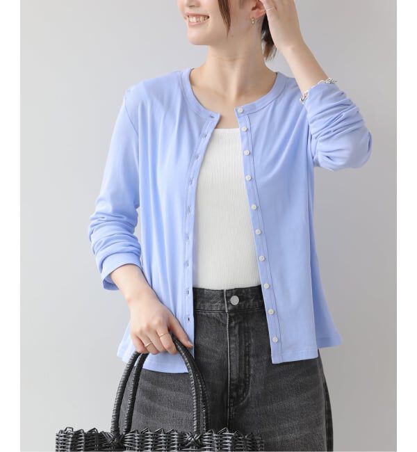 JOURNAL STANDARD relume「シアーツイストコットンクルーネックカーディガン」|カーディガン|
