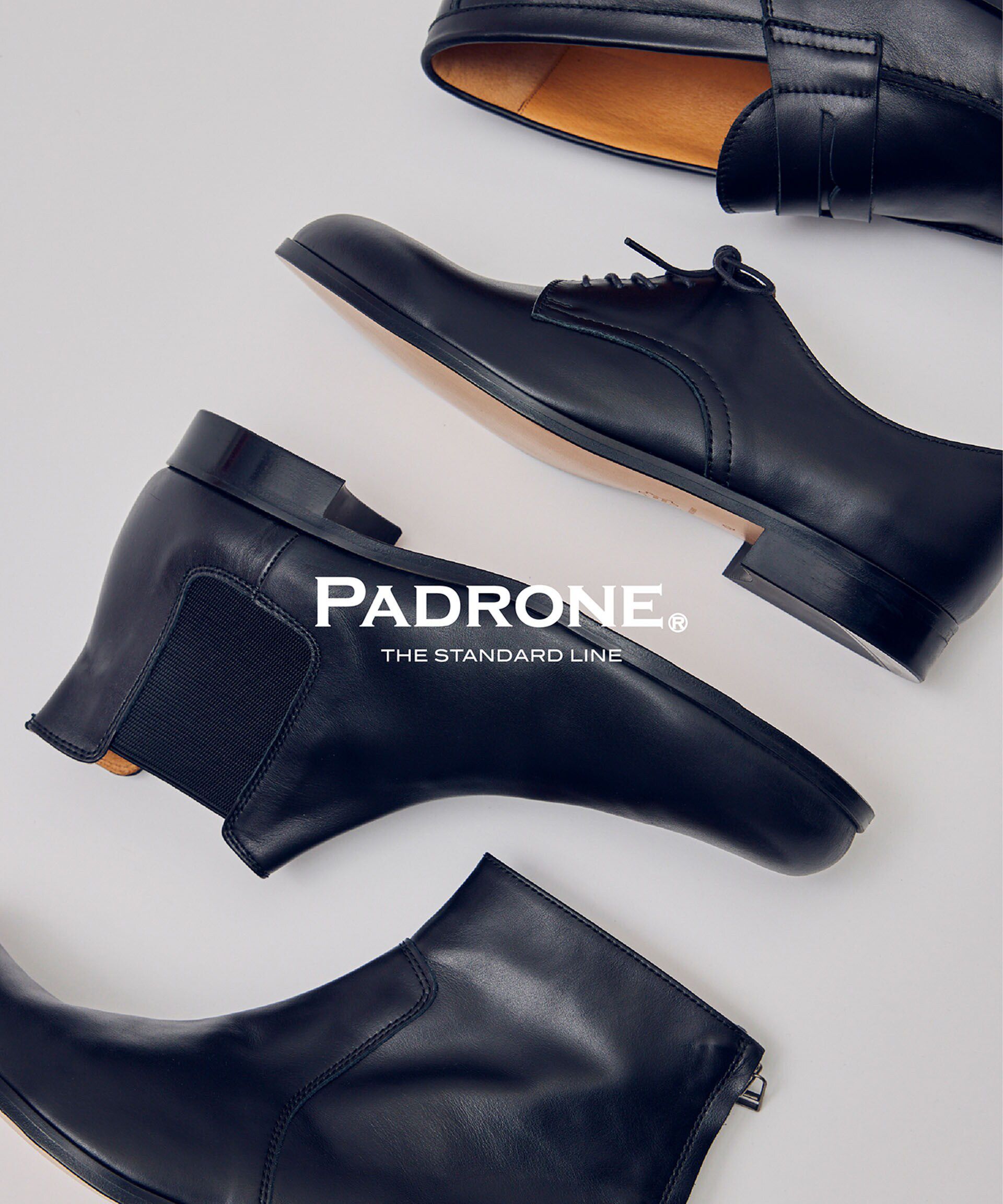 nano･universe「PADRONE THE STANDARD LINE/別注 BACK ZIP BOOTS / バックジップブーツ」|ビジネス・ドレスシューズ|