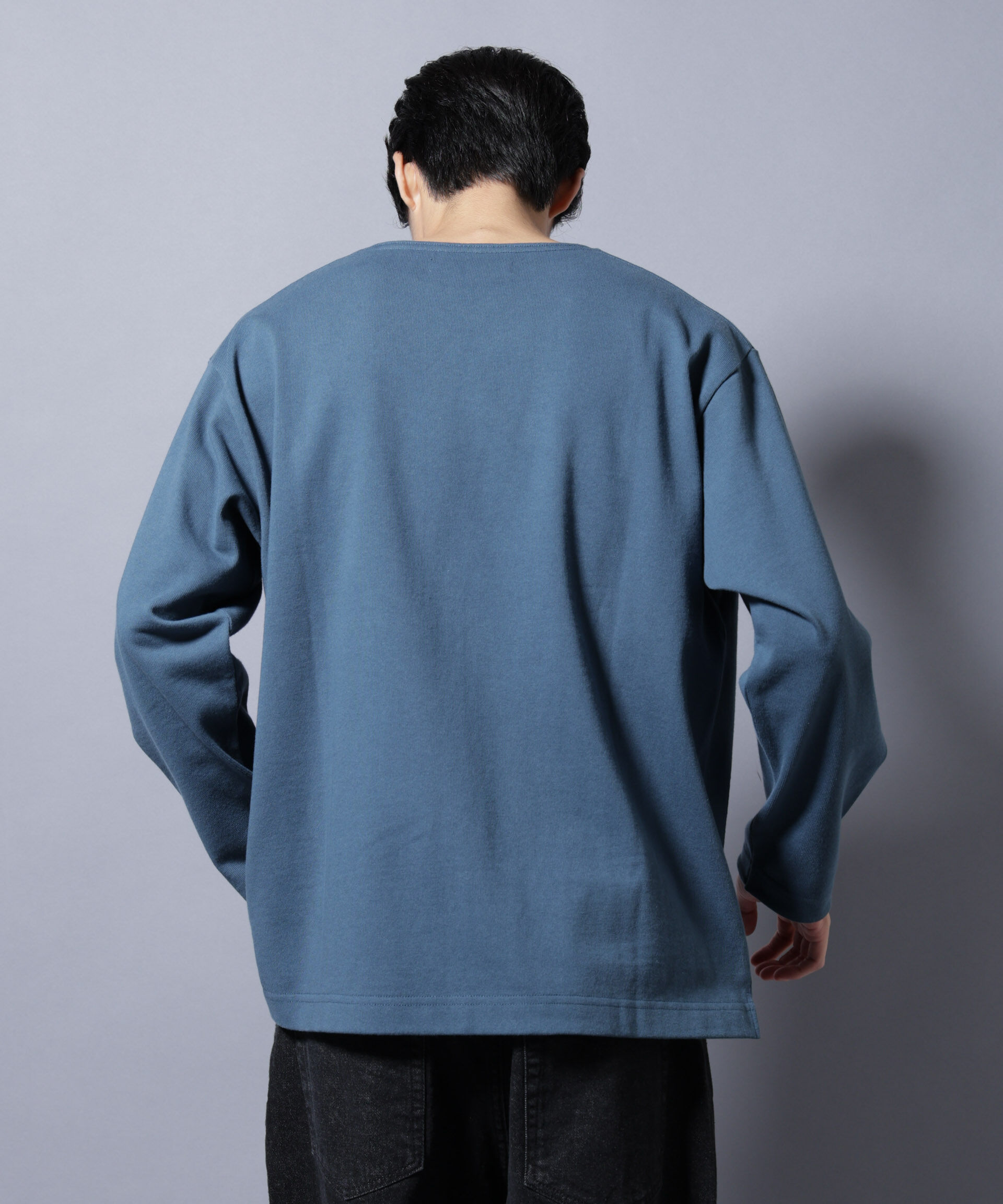 NANO universe「天竺ヘビーコットンボートネックＴシャツ 長袖」|Tシャツ・カットソー|