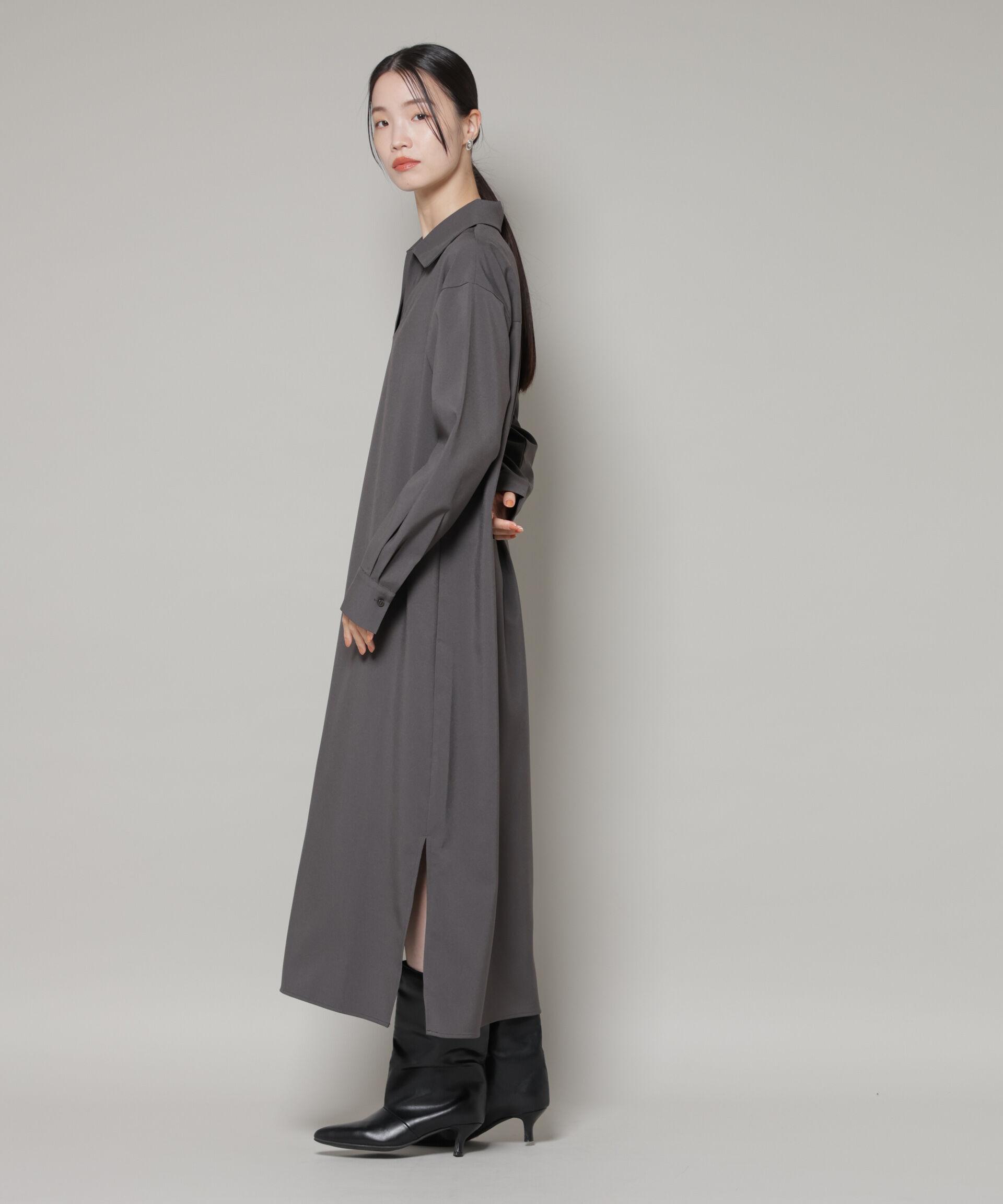 nano･universe「キャミビスチェ&times;スキッパーワンピース アンサンブルセット」|ワンピース|