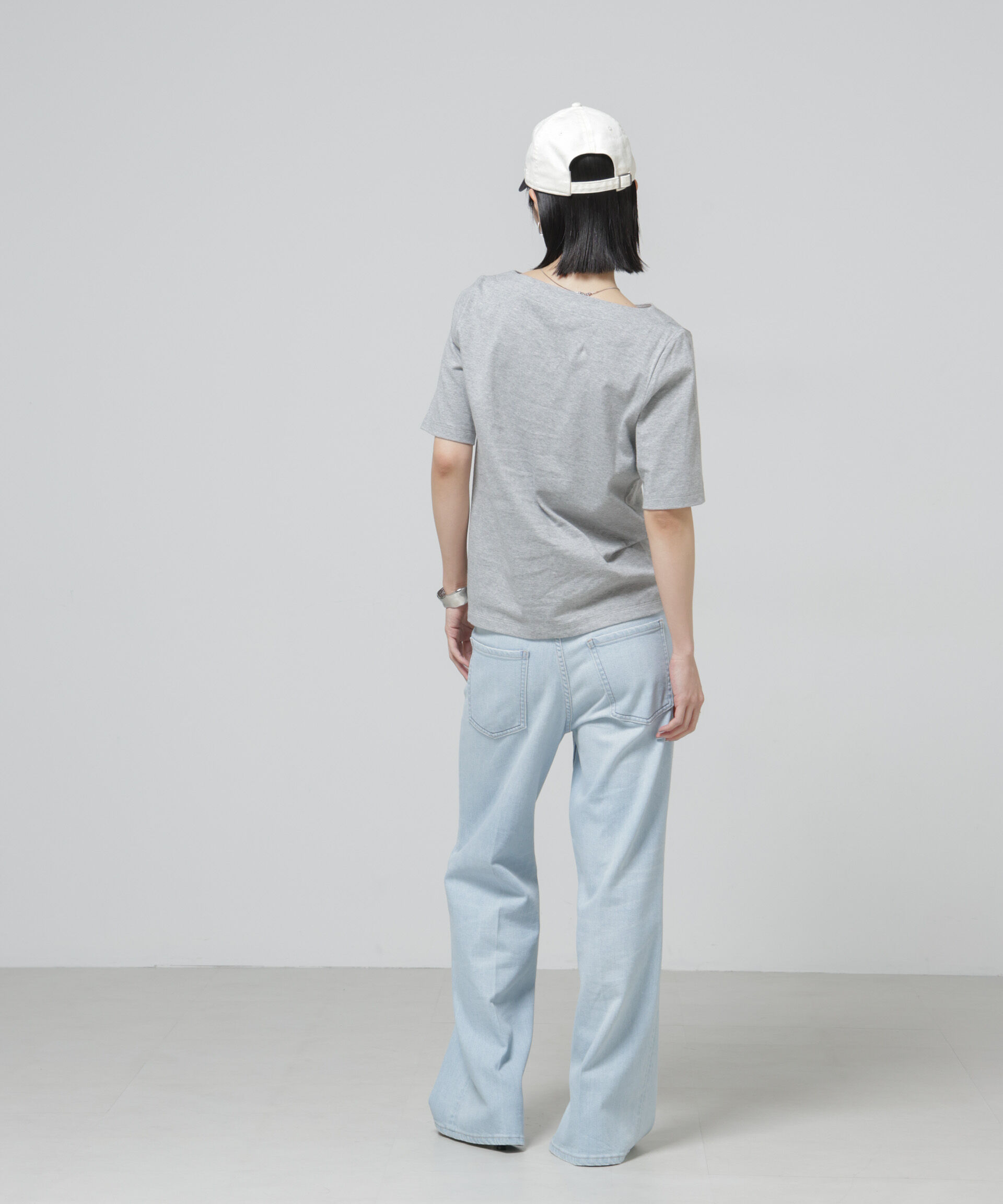 NANO universe「〈追加〉Anti Soaked(R) 汗染み防止ボートネックTシャツ」|Tシャツ・カットソー|