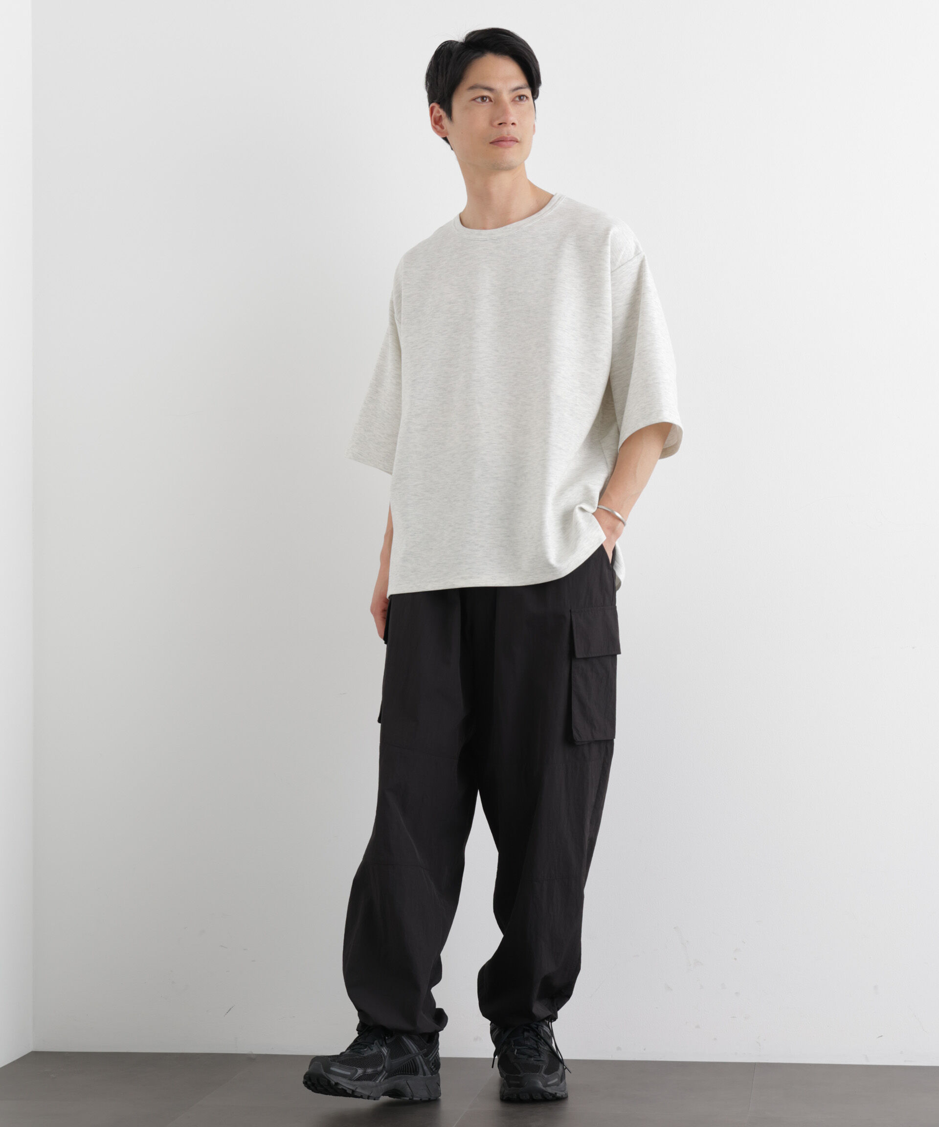 nano･universe「ストレッチポンチTシャツ 半袖」|Tシャツ・カットソー|