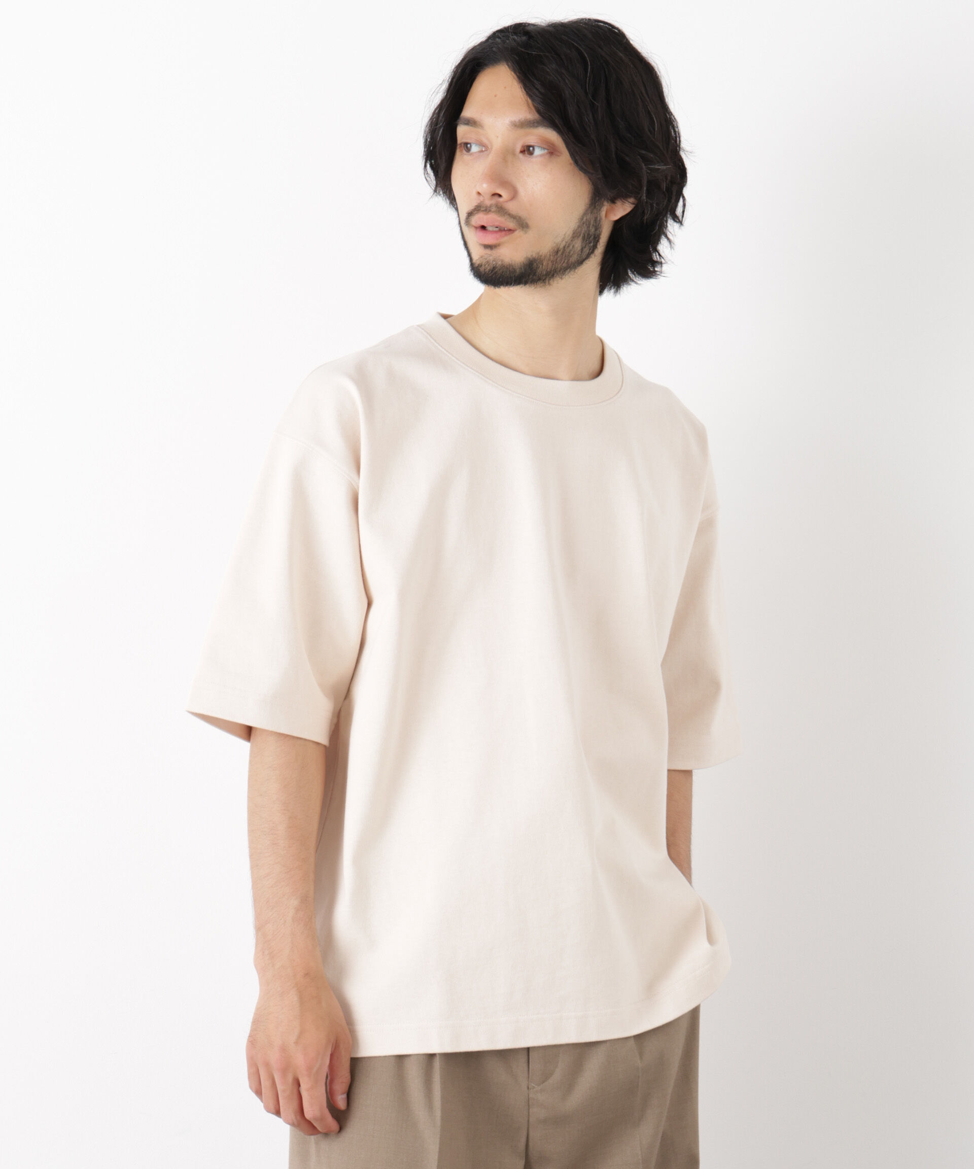 NANO universe「ヘビーウェイトカラーTシャツ 半袖」|Tシャツ・カットソー|