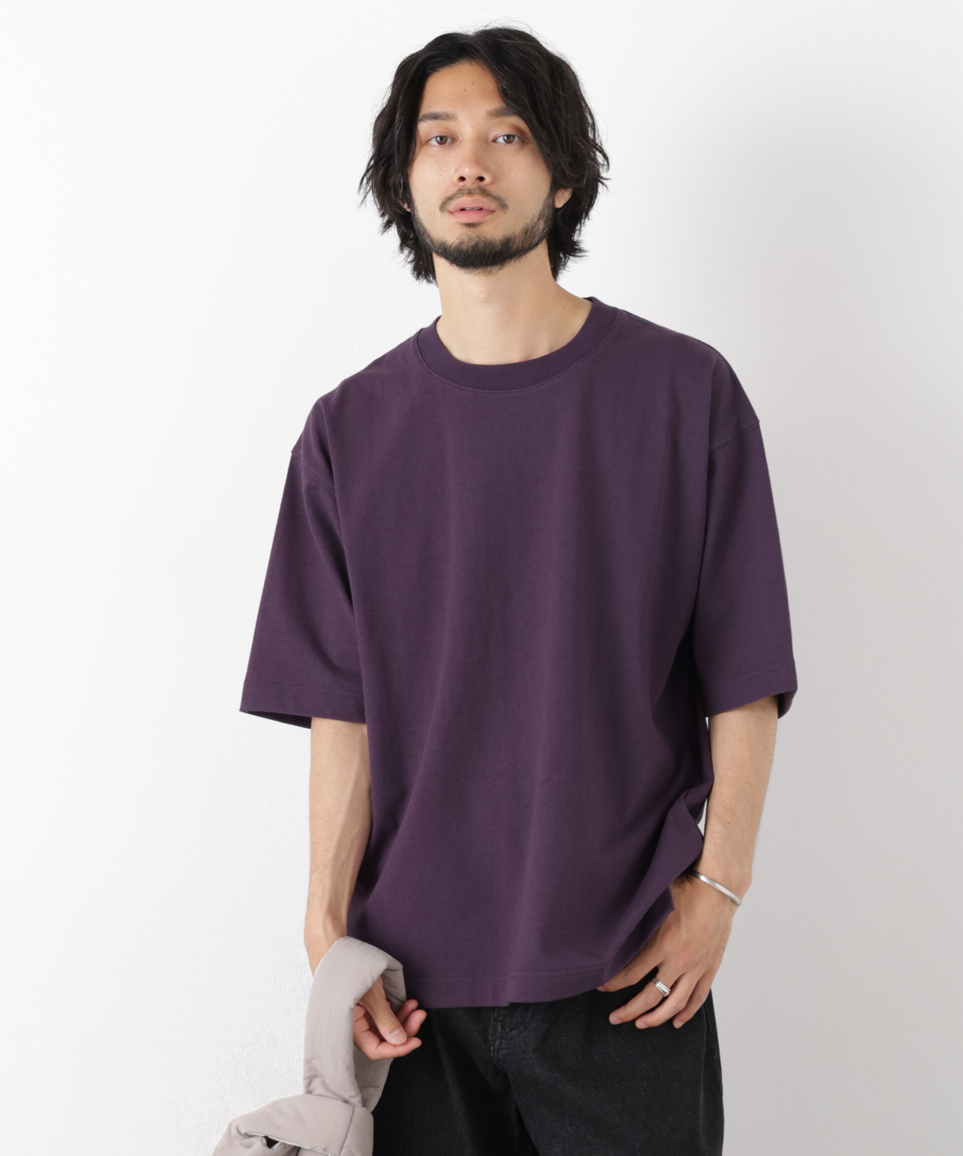 NANO universe「ヘビーウェイトカラーTシャツ 半袖」|Tシャツ・カットソー|