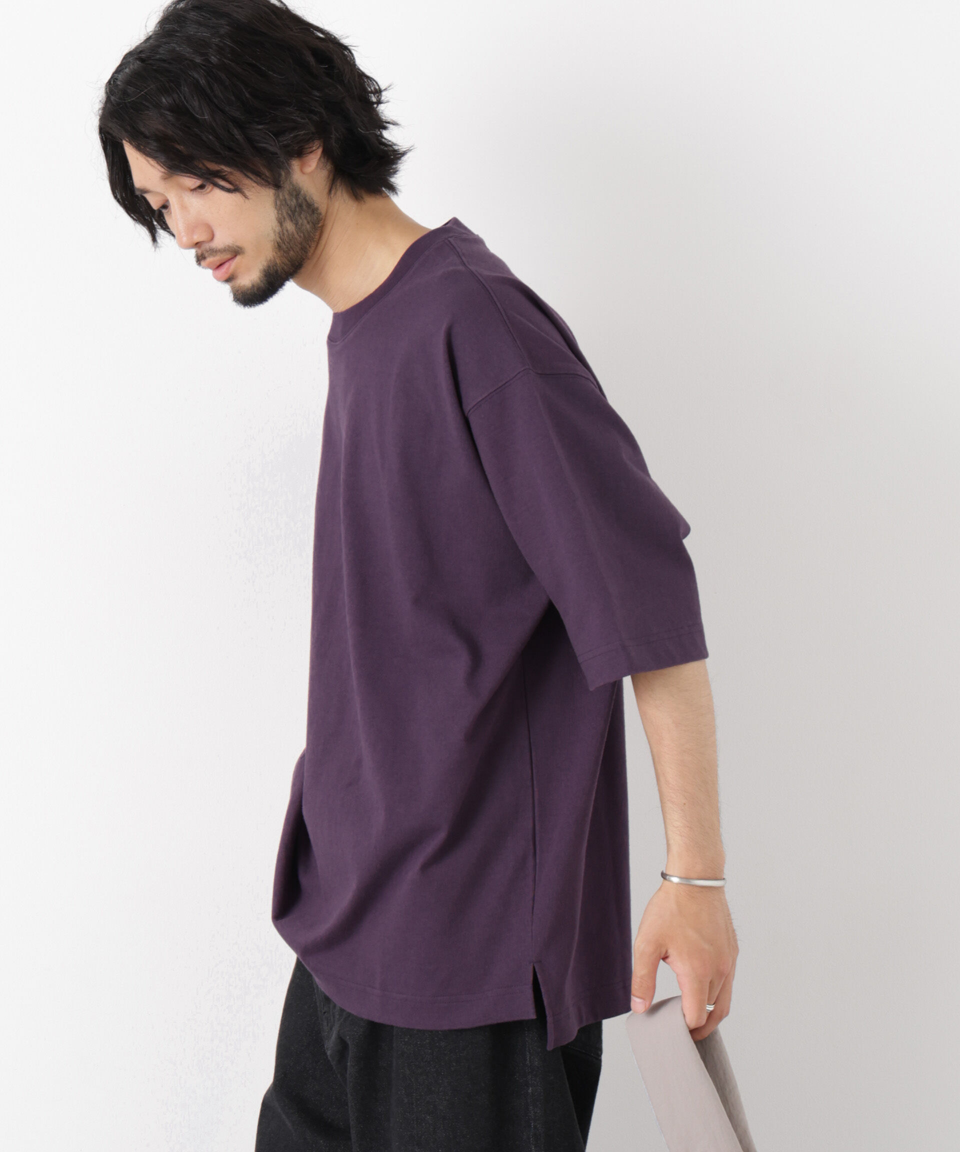 NANO universe「ヘビーウェイトカラーTシャツ 半袖」|Tシャツ・カットソー|