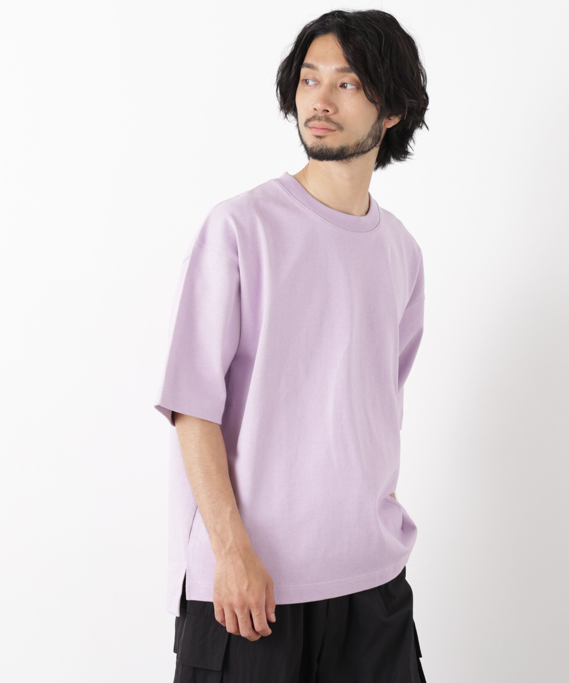 NANO universe「ヘビーウェイトカラーTシャツ 半袖」|Tシャツ・カットソー|
