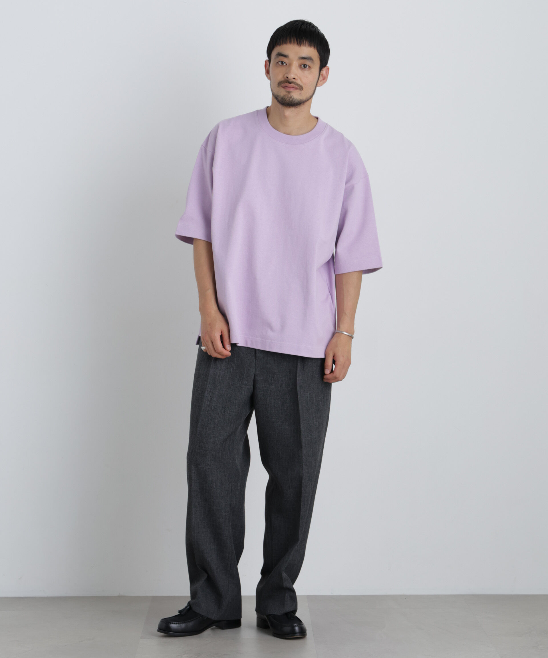 NANO universe「ヘビーウェイトカラーTシャツ 半袖」|Tシャツ・カットソー|