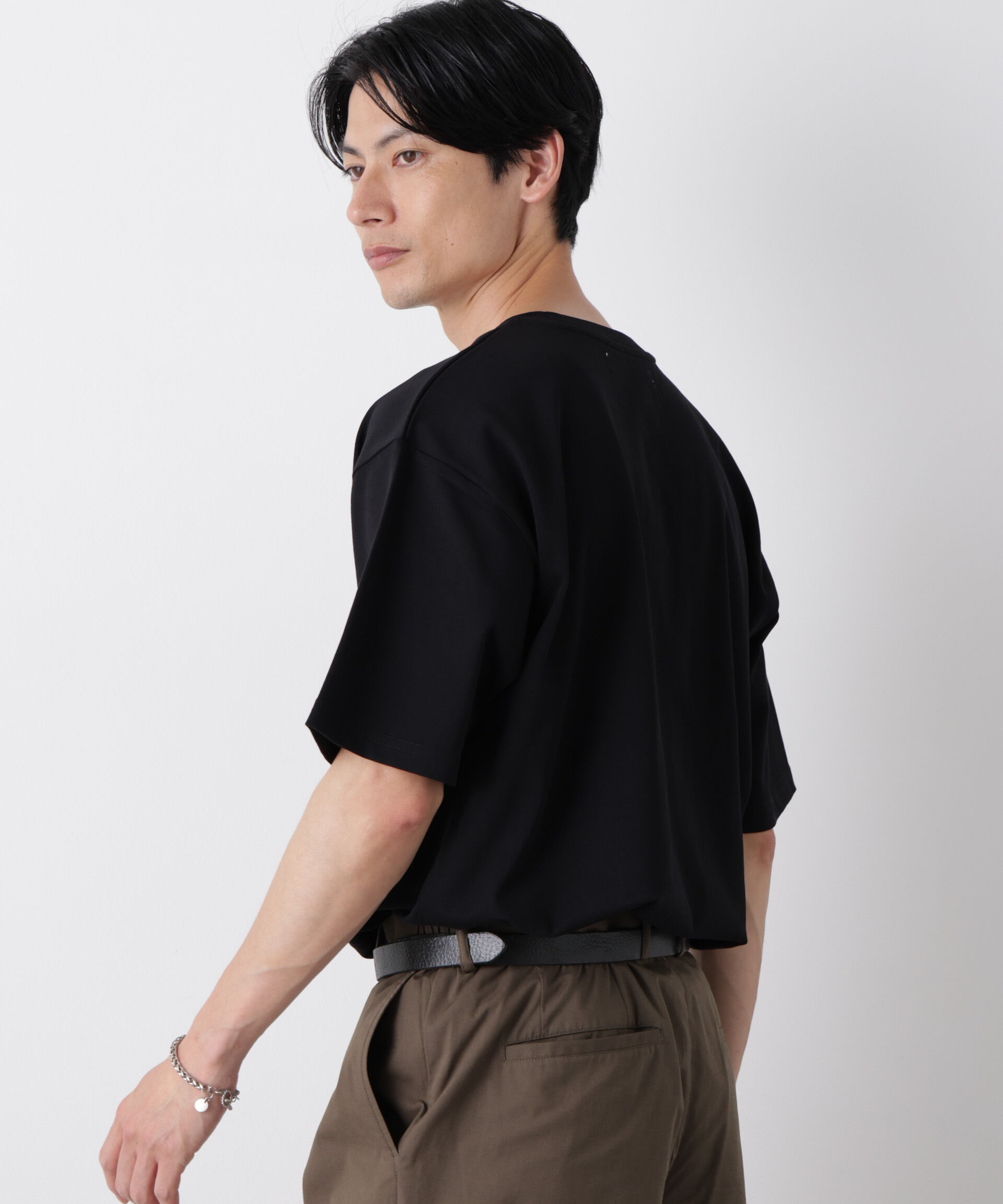 NANO universe「ナノベア ワイドTシャツ半袖 プロレス」|Tシャツ・カットソー|