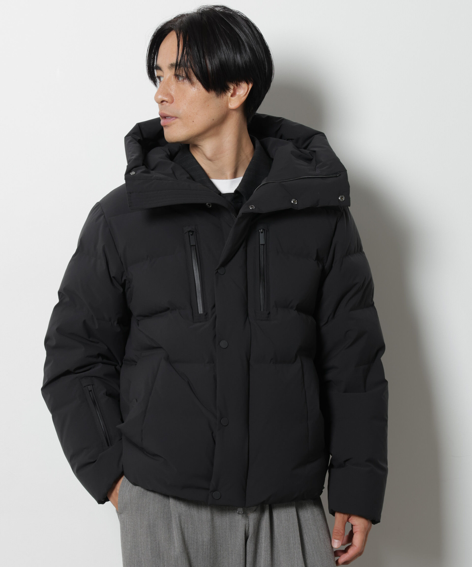 NANO universe「「西川ダウン(R)」SOLOTEXショートダウン」|ダウン|