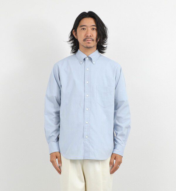 NOLLEY'S goodman「《ビジカジ対応》ダンガリーボタンダウンシャツ 26AW」|シャツ・ブラウス|