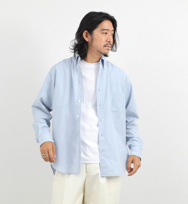 NOLLEY'S goodman「《ビジカジ対応》ダンガリーボタンダウンシャツ 26AW」|シャツ・ブラウス|
