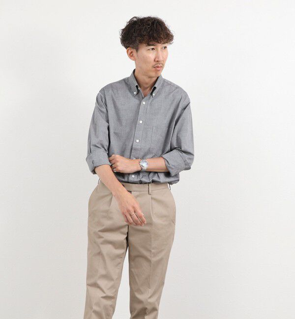 NOLLEY'S goodman「《ビジカジ対応》ダンガリーボタンダウンシャツ 26AW」|シャツ・ブラウス|