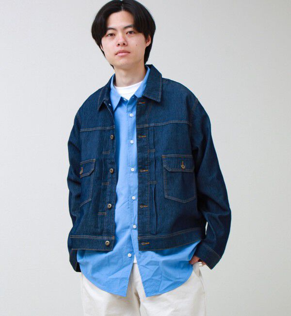 GLOSTER「【軽量ストレッチ】メッシュデニム3rdタイプジャケット」|デニムジャケット|