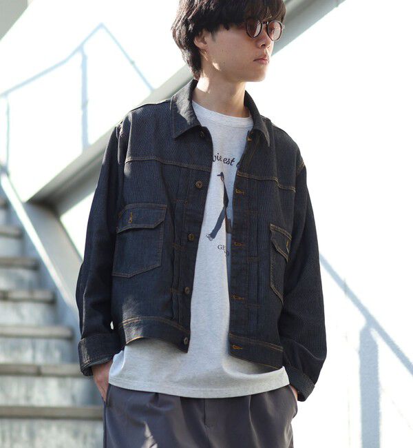 GLOSTER「【軽量ストレッチ】メッシュデニム3rdタイプジャケット」|デニムジャケット|