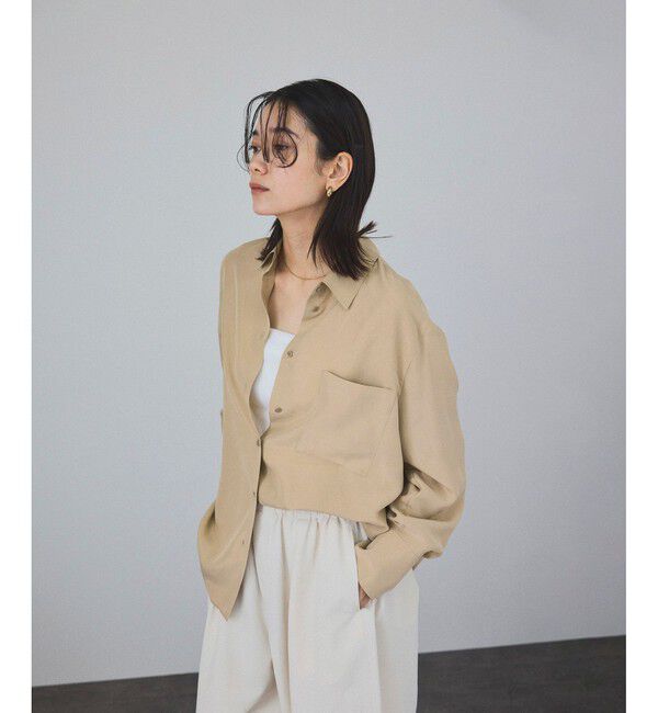 SALON adam et rope'「[25SS]GENTLE SILK シャツ【セットアップ対応】」|シャツ・ブラウス|