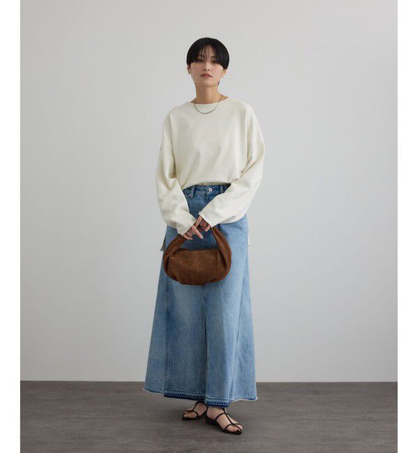SALON adam et rope'「【WEB・一部店舗限定】ローエッジオーバースウェットプルオーバー / セットアップ対応」|スウェット・ジャージ|