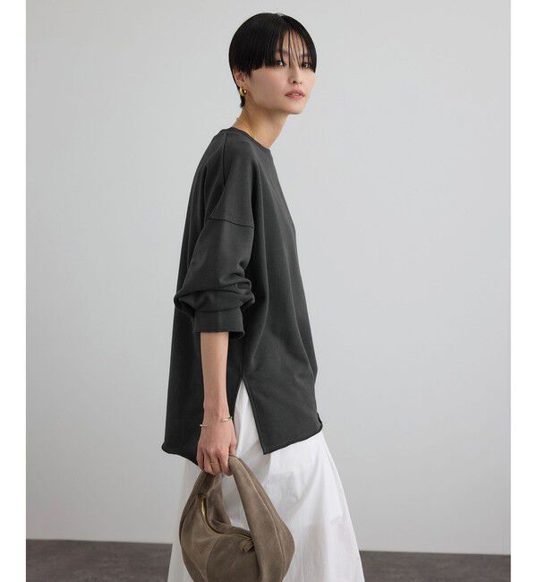 SALON adam et rope'「【WEB・一部店舗限定】ローエッジオーバースウェットプルオーバー / セットアップ対応」|スウェット・ジャージ|