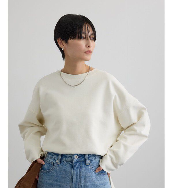 SALON adam et rope'「【WEB・一部店舗限定】ローエッジオーバースウェットプルオーバー / セットアップ対応」|スウェット・ジャージ|