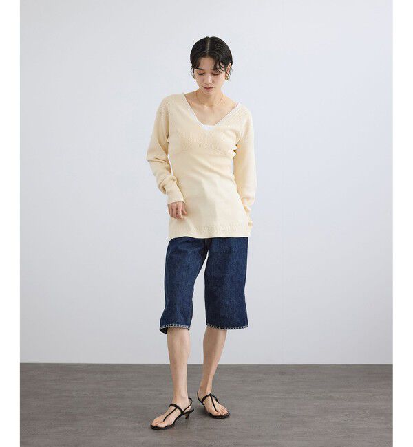 SALON adam et rope'「【crinkle crinkle crinkle】geometric jacquard knit」|ニット・セーター|